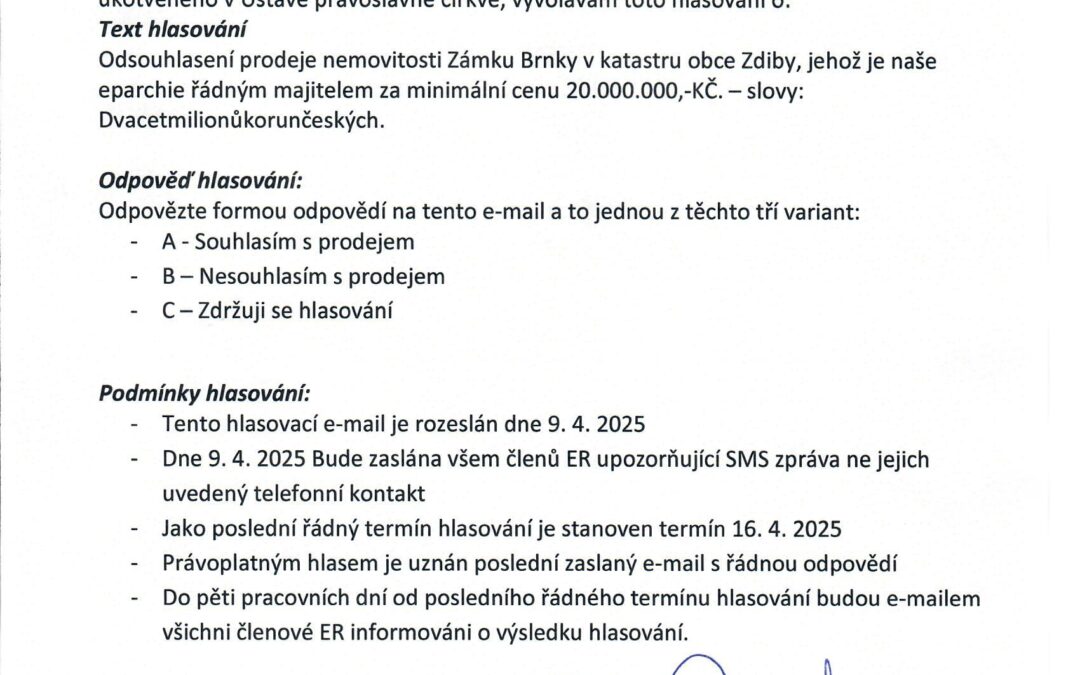 HLASOVÁNÍ ER